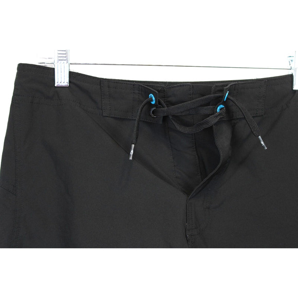 Ocean Pacific OP Flex 4 Way Stretch Swim Trunks Shorts Men 28 Black Side Pocket - Picture 4 of 13